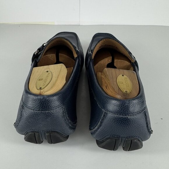 Salvatore Ferragamo Sardegna Navy Blue Leather Men\'s Loafers US 9.5 D main image 4